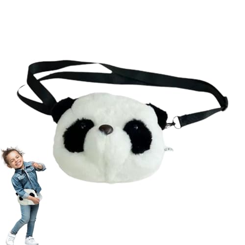 Panda-Geldbörse für Damen - Panda-Make-up-Tasche - Plüsch Cartoon Brieftasche Umhängetasche Flauschige Geldbörse Frauen Klettern Outdoor Picknick Schule Aznever von Aznever