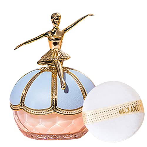 Setting Powder, Loses Puder-Make-up-Fixierpuder Mit Puderquaste, 20 G Leichtes Und Langanhaltendes Hochpigmentiertes, Wasserfestes Finishing-Puder Für Frauen von Aznever