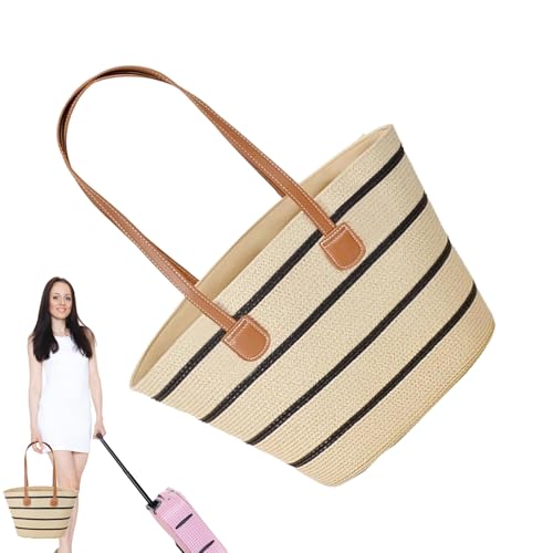 Stroh Strandtasche - Geflochtene Stroh Shopper Hobo Tasche,Boho Clutch Makeup Beutel Für Kreuzfahrt Reisen Urlaub Resort von Aznever