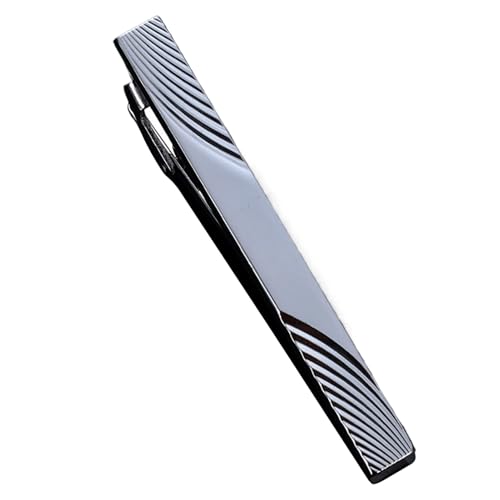 Tie Clips | Glänzende Krawattenstecker - Rutschfeste Elegante Anzug Accessoires Für Vater Ehemann Freund Geschäftsessen Festliche Anlässe von Aznever
