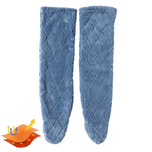 Winter rutschfeste dicke Fuzzy-Socken - Wintersocken lang über dem Knie hoch,Weiche und bequeme Fleece-Winterstrümpfe für Freundin, Mutter, Ehefrau Aznever von Aznever