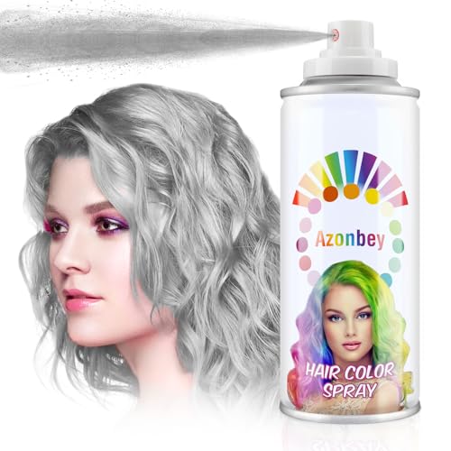 Azonbey Haarspray zur einmaligen Anwendung für Frauen und Kinder, temporäres Spray für verrücktes Haar, Cosplay, Weihnachten und Halloween, waschbar, 120 ml Azonbey Haarspray zur einmaligen Anwendung für Frauen und Kinder, temporäres Spray für verrücktes Haar, Cosplay, Weihnachten und Halloween, waschbar, 120 ml von Azonbey