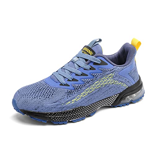 Azooken Herren Damen Sportschuhe Laufschuhe Joggingschuhe Tennisschuhe Leichte Fitness Mesh Sneaker Straßenlaufschuhe Outdoor Gym Schuhe（9078-Blue39） von Azooken