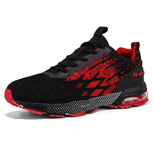 Azooken Herren Damen Sportschuhe Laufschuhe Joggingschuhe Tennisschuhe Leichte Fitness Mesh Sneaker Straßenlaufschuhe Outdoor Gym Schuhe（9079-Red39） von Azooken