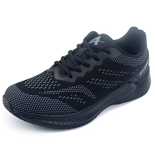 Azooken Laufschuhe Herren Damen Sportschuhe Joggingschuhe Straßenlaufschuhe Tennisschuhe Freizeit Sneaker Outdoor Fitness Gym Traillauf Schuhe(T231-Black41) von Azooken