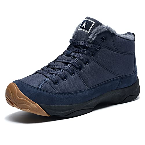 Azooken Warme GefüttertWinterstiefel Herren Damen Schnee Stiefel Wasserdicht Winterschuhe Trekking Wanderschuhe（6119-Azur Blau44） von Azooken