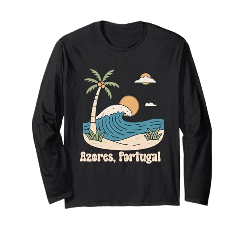 Azoren Insel Portugal Souvenir Männer Souvenir Strand Langarmshirt von Azores Portugal souvenir beach men women