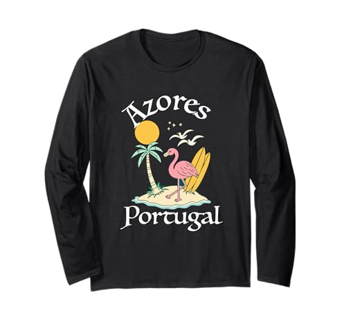 Azoren Insel Portugal Souvenir Männer Souvenir Strand Langarmshirt von Azores Portugal souvenir beach men women