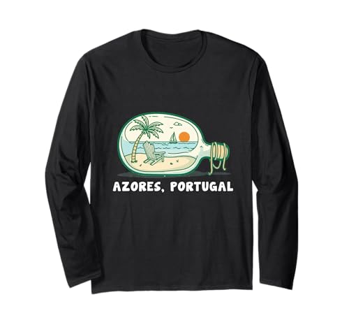 Azoren Insel Portugal Souvenir Männer Souvenir Strand Langarmshirt von Azores Portugal souvenir beach men women