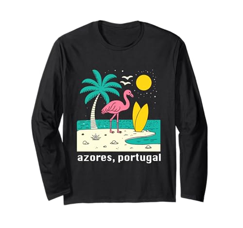 Azoren Insel Portugal Souvenir Männer Souvenir Strand Langarmshirt von Azores Portugal souvenir beach men women