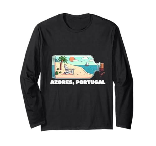 Azoren Insel Portugal Souvenir Männer Souvenir Strand Langarmshirt von Azores Portugal souvenir beach men women