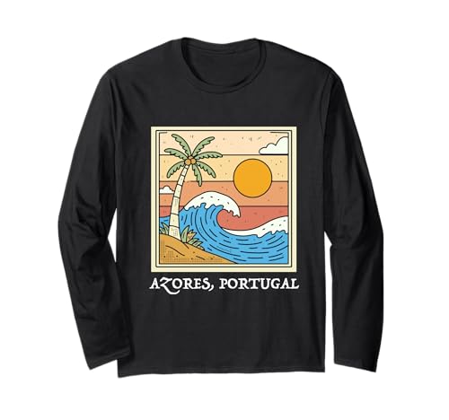 Azoren Insel Portugal Souvenir Männer Souvenir Strand Langarmshirt von Azores Portugal souvenir beach men women