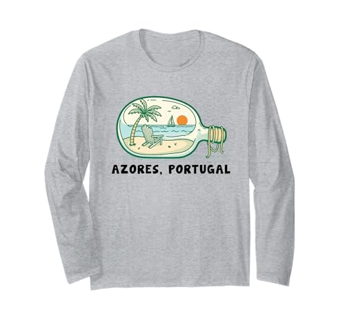 Azoren Insel Portugal Souvenir Männer Souvenir Strand Langarmshirt von Azores Portugal souvenir beach men women