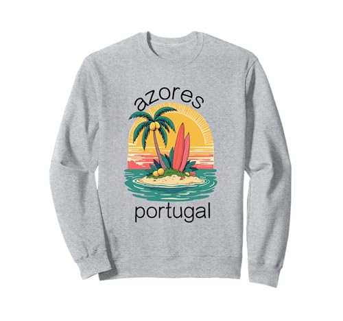 Azoren Insel Portugal Souvenir Männer Souvenir Strand Sweatshirt von Azores Portugal souvenir beach men women