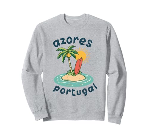 Azoren Insel Portugal Souvenir Männer Souvenir Strand Sweatshirt von Azores Portugal souvenir beach men women