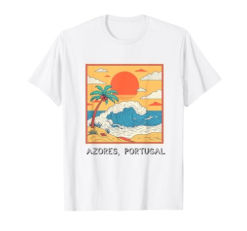 Azoren Insel Portugal Souvenir Männer Souvenir Strand T-Shirt von Azores Portugal souvenir beach men women