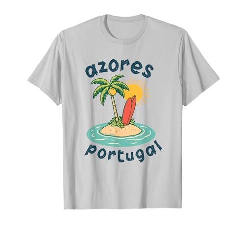 Azoren Insel Portugal Souvenir Männer Souvenir Strand T-Shirt von Azores Portugal souvenir beach men women