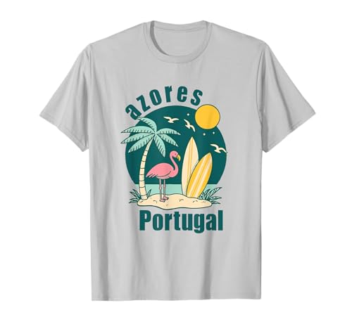 Azoren Insel Portugal Souvenir Männer Souvenir Strand T-Shirt von Azores Portugal souvenir beach men women