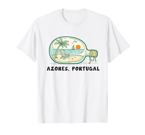 Azoren Insel Portugal Souvenir Männer Souvenir Strand T-Shirt von Azores Portugal souvenir beach men women