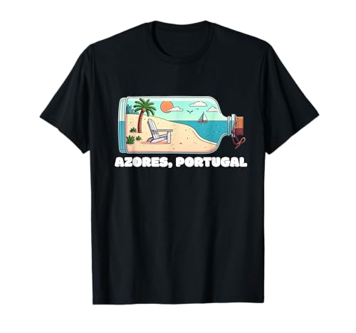 Azoren Insel Portugal Souvenir Männer Souvenir Strand T-Shirt von Azores Portugal souvenir beach men women