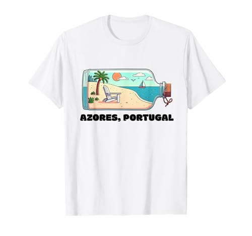 Azoren Insel Portugal Souvenir Männer Souvenir Strand T-Shirt von Azores Portugal souvenir beach men women