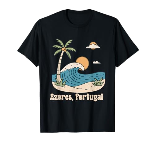 Azoren Insel Portugal Souvenir Männer Souvenir Strand T-Shirt von Azores Portugal souvenir beach men women