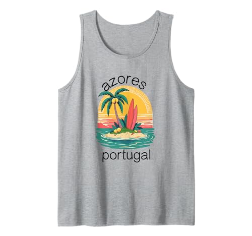 Azoren Insel Portugal Souvenir Männer Souvenir Strand Tank Top von Azores Portugal souvenir beach men women