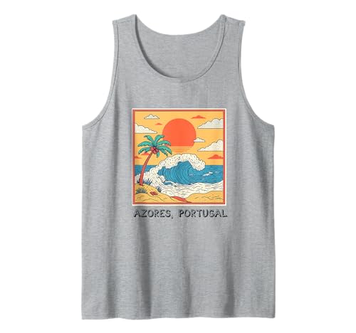 Azoren Insel Portugal Souvenir Männer Souvenir Strand Tank Top von Azores Portugal souvenir beach men women