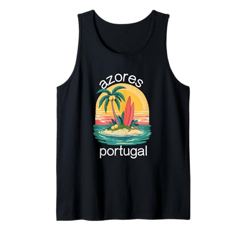 Azoren Insel Portugal Souvenir Männer Souvenir Strand Tank Top von Azores Portugal souvenir beach men women