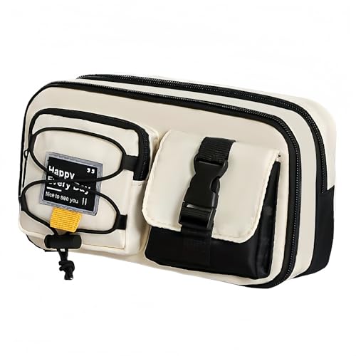 Azragon Federmäppchen mit großem Fassungsvermögen und Organizer mit mehreren Fächern für Stifte, Marker, Make-up und Reiseutensilien, ideal für Schule, Büro und Reisen, waschbares Federmäppchen und von Azragon