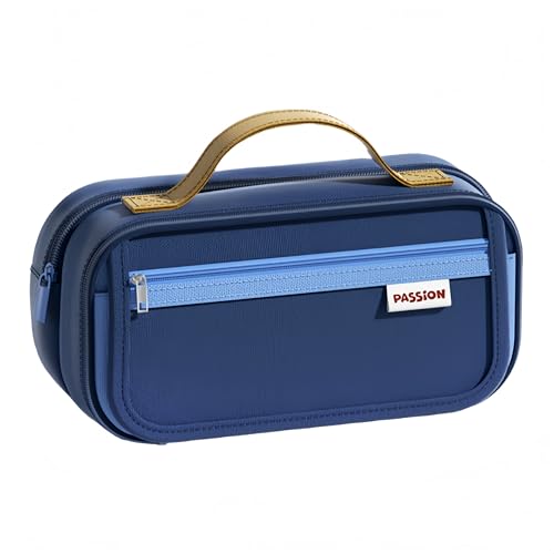 Azragon Federmäppchen mit großem Fassungsvermögen und Organizer mit mehreren Fächern für Stifte, Marker, Make-up und Reiseutensilien, ideal für Schule, Büro und Reisen, waschbares Federmäppchen und von Azragon