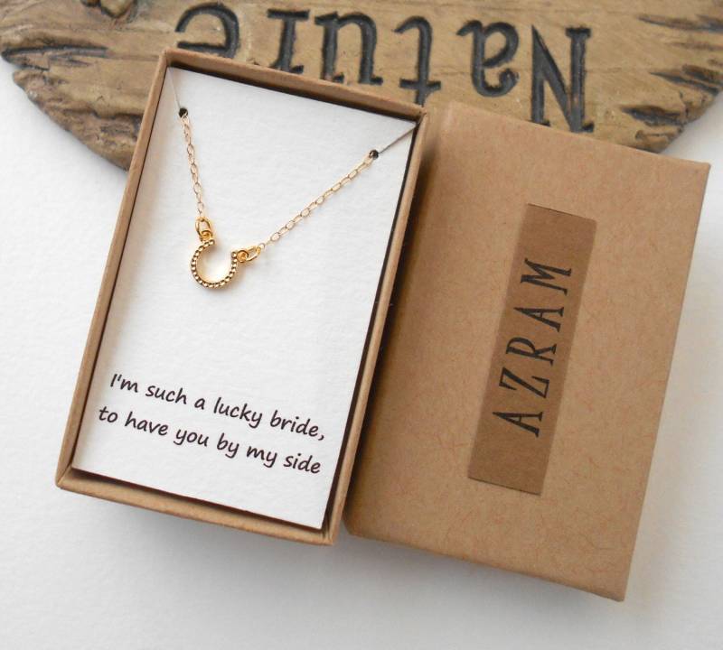 Hufeisen Halskette, 14 K Gold Filled, Layering Halsketten Für Frauen, Geschenk Sie, Glück Pferdeschuh Hufeisen Halskette, 14 K Gold Filled, Layering Halsketten Für Frauen, Geschenk Sie, Glück Pferdeschuh von AzramDesigns