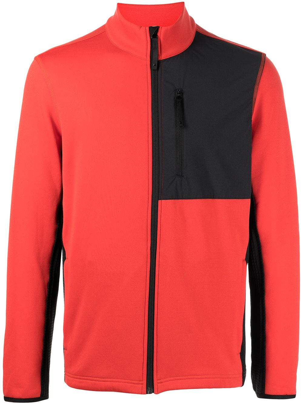 Aztech Mountain Fleecejacke mit Kontrasteinsätzen - Orange von Aztech Mountain