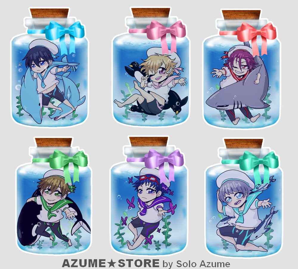 Kostenlos Iwatobi Swim Club - Flaschen Sailor Charms Kostenlos Iwatobi Swim Club - Flaschen Sailor Charms von AzumeShop