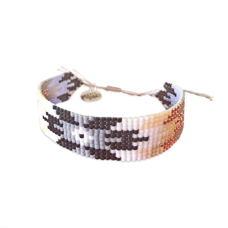 Miyuki Perlen Loom Armband Azteken Boho Chic Sterling Silber von AzureBracelet