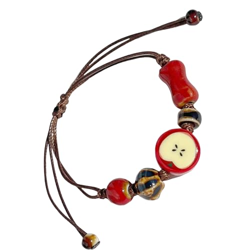 Azxcvbnm Einzigartiges Modearmband Keramikfruchtarmband Detailliertes Handgefertigtes Kabelarmband Perfekt Für Unverwechselbare Modes Statement von Azxcvbnm