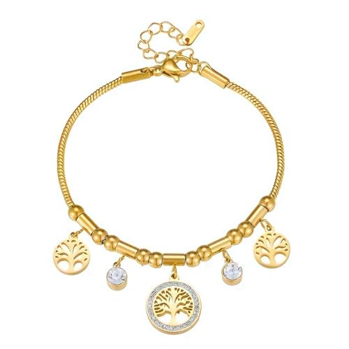 Azxcvbnm Elegante Bäume Des Inspiriertes Armband Stahlkonstruktion Verstellbarer Größe Für Ihren Stahlsymbolschmuck von Azxcvbnm