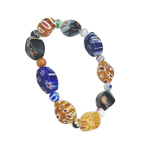 Azxcvbnm Elegantes Verdrehtes Glasperlenarmband Tragbarer Handgefertigter Schmuck Für Tägliche Verschleiß Oder Partys Handgefertigter Spiralen Glasschmuck von Azxcvbnm