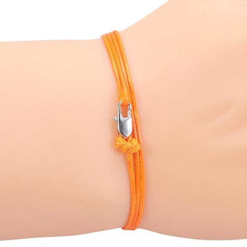 Azxcvbnm Handgefertigter Vintage Wachskabel Mit Weichem Kupferverschluss Hautfreundlicher Verstellbarer Schmuck Für Männer Frauen Alltag Handgefertigtes Wachskabelarmband Mit Kupferverschluss von Azxcvbnm