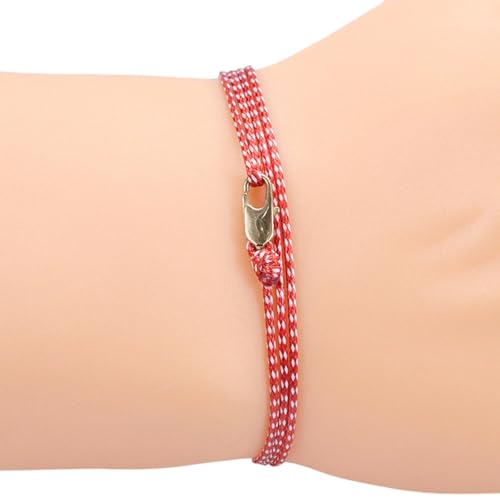 Azxcvbnm Handgefertigter Vintage Wachskabel Mit Weichem Kupferverschluss Hautfreundlicher Verstellbarer Schmuck Für Männer Frauen Alltag Handgefertigtes Wachskabelarmband Mit Kupferverschluss von Azxcvbnm