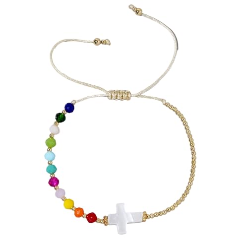 Azxcvbnm Multikola Kristallperlen Kruzifix Armband Handgefertigt Böhmische Armreif Mode Handgelenk Schmuck Für Strandoutfits Mehrfarbiger Kristallkruzifix Armreifen Azxcvbnm Multikola Kristallperlen Kruzifix Armband Handgefertigt Böhmische Armreif Mode Handgelenk Schmuck Für Strandoutfits Mehrfarbiger Kristallkruzifix Armreifen von Azxcvbnm
