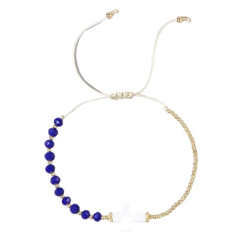 Azxcvbnm Multikola Kristallperlen Kruzifix Armband Handgefertigt Böhmische Armreif Mode Handgelenk Schmuck Für Strandoutfits Mehrfarbiger Kristallkruzifix Armreifen von Azxcvbnm