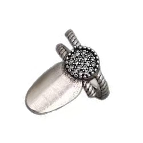 Azxcvbnm Verstellbare Natur Inspirierte Zirkonringe Open Band Zineslegierungsschmuck Für Frauen Nachdenklich Gegenwärtig Zirkonia Verstellbarer Schmuck von Azxcvbnm