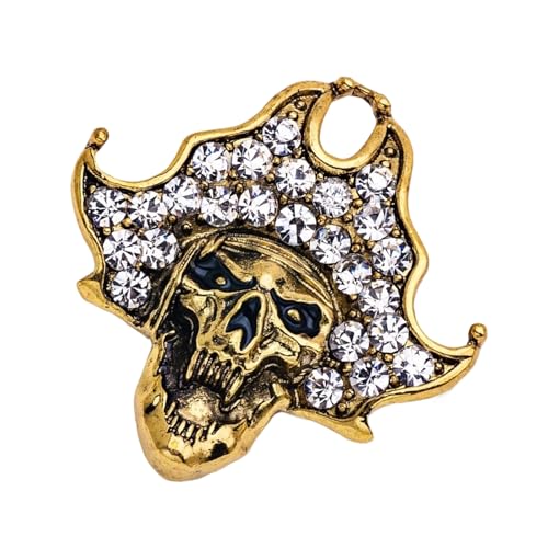 Elegante Schädelbrosche Für Frauen Retro Legierung Schmuck Gothic Accessoire Secure Clasp Stylish Outfit Geschenk Gothic Skull Jewelry von Azxcvbnm