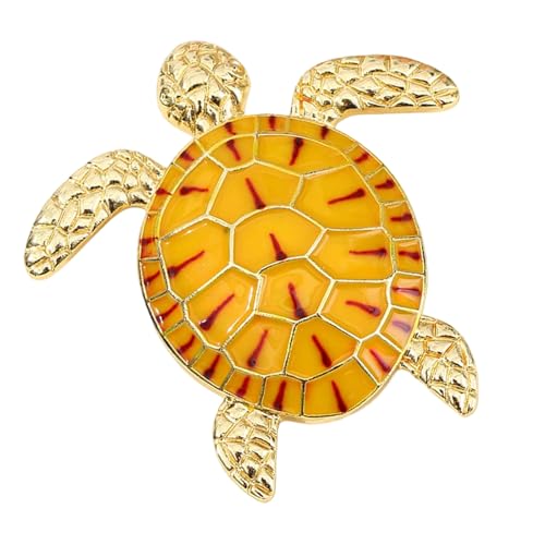 Elegante Schildkröte Brosche Rostbeständiges Finish Mehrzweck Accessoire Brustverzierung Für Formelle Lässige Kleidung Formeller Anlass Brosche von Azxcvbnm