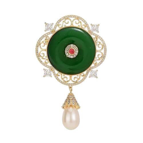 Elegante Vintage Pearls Brosche Mit Glücklichen Knotenentwürfen Und Filigraner Für Hochzeiten Partys Abendkleider Kulturlokal Brosche von Azxcvbnm