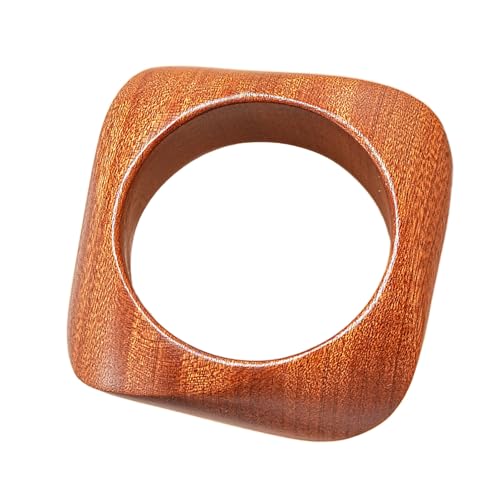 Handgefertigter Geometrischer Hölzerner Leichter Stapelbarer Armreifen Für Frauen Täglich Lässigen Oder Formellen Schmuckholz Geometrisches Armband von Azxcvbnm