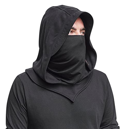 Kapuzenbalaklava Mittelalterlicher Mit Schleier Kapuze Cloak Cosplay Anti Tröpfchen Atmungsable Gesichtsbedeckung Frauen von Azxcvbnm