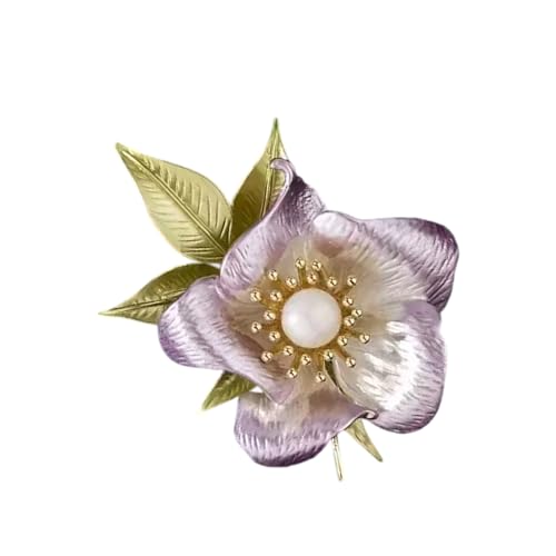 Leichte Blumenbrosche Mit Sicherem Stift Mit Zarten Blumendetails Vielseitiger Accessoire Schmuckblumenbrosche Brosche von Azxcvbnm