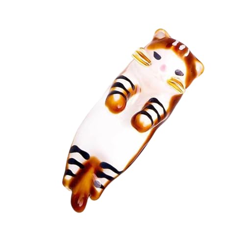 Leichte Katzen Geformte Nadel Mit Sicherheitsverschluss Handgeschnitztes Detail Perfekt Für Taschen Und Hüte Styling Stilvolle Katzen Schmuck Schmuck von Azxcvbnm